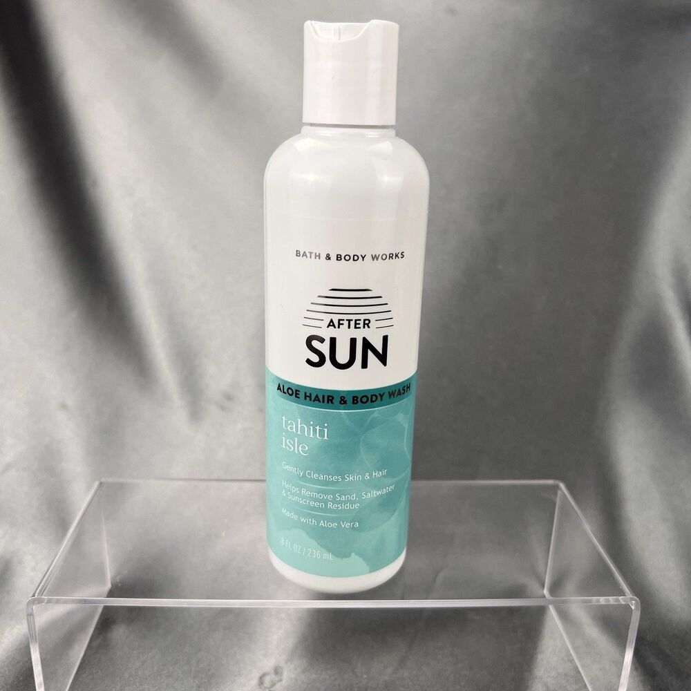 Bath & Body‎ Works After Sun 8 oz Aloe Hair & Body Wash Tahiti Isle Summer Beach